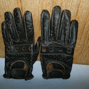 Vintage River Road Men's Leather   Outlaw Motorcycle Gloves Size Med  / NEW